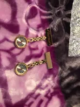 Broche personalizado grabado con tu nombre, Pin de solapa de acero inoxidable, de alta calidad, oro rosa, Fob, reloj de enfermera