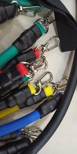 Juego de 22 bandas de resistencia para hacer ejercicio, bandas elásticas para hacer ejercicio, cuerda de tracción de entrenamiento, gimnasio, equipamiento portátil de Fitness
