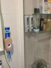 Shampoo-Dispenser Container Washroom-Accessories Liquid-Soap Shower Bath Wall-Mount Single/double-400ml