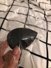 Aplicador de maquillaje negro, esponja supersuave, licuadora de polvo, base suave, contorno, difuminado