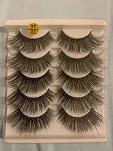 Pestañas postizas suaves 3D, pestañas largas y gruesas finas tupidas, hechas a mano, suaves, maquillaje para pestañas, herramientas de extensión, 5 pares