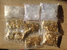 Connector Electric-Wire-Connectors-Set Car-Speaker Crimp-Terminal And 100pcs/Lot Gold