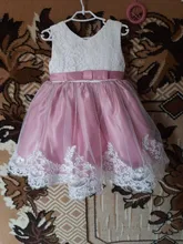 Vestido de bautismo blanco para niñas, ropa de cumpleaños de princesa para recién nacidos, vestido de baile de bautizo de flores para niñas pequeñas, vestidos infantiles para niñas de 12 a 24 meses