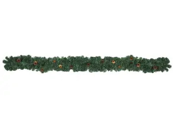 

EUROPALMS Noble pine garland with fir cones, 270cm