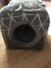 Cama para perros, gatos, cama blanda cama perrera casa cueva cama de saco para dormir Pad tienda mascotas invierno cálido y acogedor camas 2 tamaño L XL 2 colores