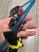 2 uds. Clip giratorio para tubo de beber, pinza para manguera de tubo de paja para beber, para bolsa de agua Camelbak