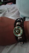 Pulsera de piel de Marvel en 3D, brazalete de Los Vengadores, Iron Man, Action, Tony Stark, Arc Reactor, con estampado de GEMA de cristal