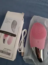 cepillo facial limpieza facial limpiador facial eléctrico cepillo de limpieza facial Mini cepillo de eléctrico limpiador Facial sónico de silicona limpiador de poros profundo masajeador de piel cepillo de  dispositivo