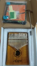 Bag Book Tune-Hammer Gecko Kalimba Thumb Instruction Koa Musical-Gift Aiersi 17-Keys