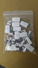 10 pcs/lot Micro USB 5P 30V 1.5A Micro/MINI USB Connectors Plastic Shell Jack Tail Male
