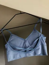 Yoga Fitness las mujeres las niñas deporte de algodón de moda de las mujeres Bra Tops transpirable deportes Yoga correr Sujetador Deportivo