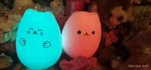 Ornaments Touch-Sensor Night-Lamp Desktop-Decor Baby Bedroom Battery/usb-Charge Silicone