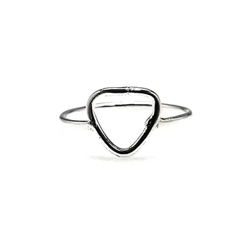 

Silver Ring 925 Sterling m fine reason openwork triangle [AC0710]