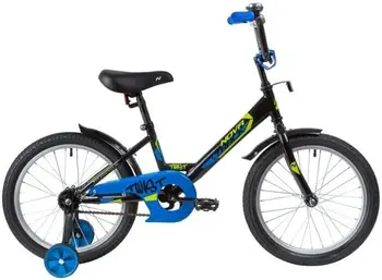 

Bicycle 18 "twist, black, foot brake, short wings novatrack 181twist. bk20