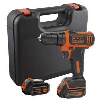 

Cordless screwdriver BLACK & DECKER with 2 batteries and to box of 10.8 V