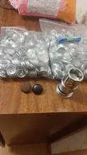 500 Uds Sets/lote #16-80 tejido hecho a mano DIY botones pan forma tela redonda cubierta de tapa de botón de Metal 4 botones traseros 13s