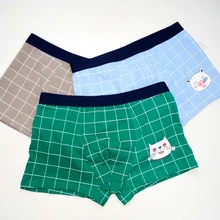 Ropa interior de algodón para niños, pantalones cortos de dibujos animados, bragas para bebés, bóxers a rayas, HH, 3 piezas