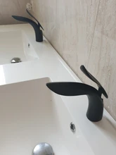 Basin Faucets Taps Bathroom Rose-Gold Hot-Water POIQIHY Cold Single-Hole Luxury And