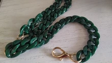 Cadena de cadena de resina de hueso de pescado, bolso de acrílico, correa de hombro, accesorio de cadenas, 17mm x 22mm