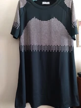 Dresses Short-Sleeve Diamonds Plus-Size Women Summer XXXL Vestidos Sexy Casual Fashion