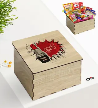 

Tailor-made In Wooden Box Makeup Design Nostalgic Lezzetler Gift Seti-3