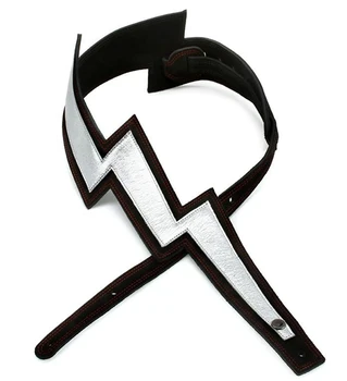 

25lnbt00 lightning bolt belt for guitar, suede, Planet Waves