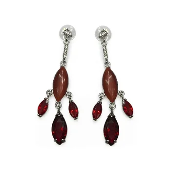 

Teardrop earrings [Saleyla] Red