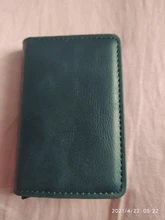 Bycobecy 2021 tarjeta de crédito titular de la cartera de las mujeres de los hombres de Metal RFID Vintage bolso de cuero de poliuretano Crazy Horse Banco titular de caso