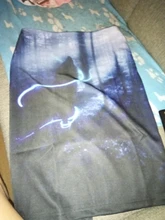 Marca KYKU Lobo Mujer Faldas bosque elegante Animal vestidos de verano un lápiz Faldas de mujer Floral Anime de punto de moda