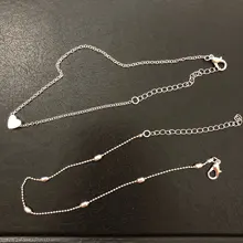 IPARAM verano Color plateado Simple de cadena tobillera Bohemia Vintage calzado pulseras para pierna 2021 Pie femenino joyería