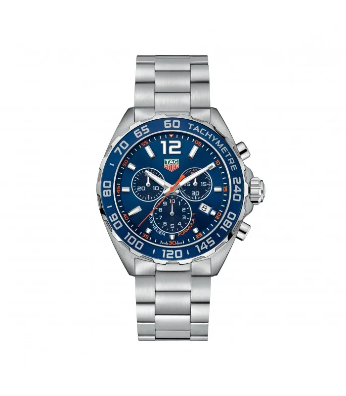 TAG HEUER WATCH FORMULA 1 CHRONOGRAPH 43MM BLUE DIAL QUARTZ STEEL CAZ1014.BA0842