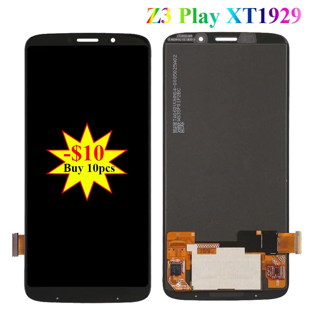 AMOLED ЖК-дисплей для Motorola Moto Z3 Play XT1929 сенсорный экран Pantalla ЖК-дигитайзер сборка
