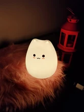 Night-Lamp Animal-Light Touch-Sensor Desktop-Decor Gift LED Bedroom Holiday Colorful