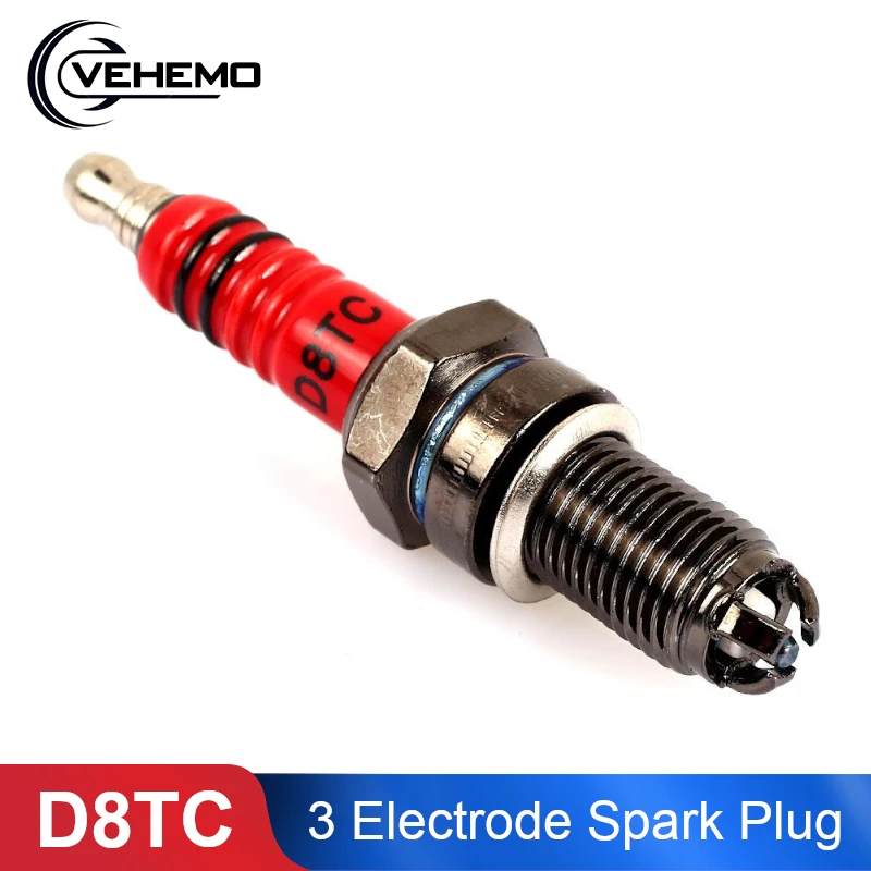D8tc 3 Electrode 150 200 Cc Cf 250 Motorcycle Spark Plug Alloy Scooter