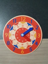 Juguetes de reloj de madera para niños, juguetes de reloj educativo para edades tempranas, hora y segundo cognitivo, herramientas de regalo, 1 Uds.