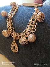 Pulseras con cadena de Color dorado multicapa para mujer, brazaletes con dije de corazón, brazaletes de cristal, novedad de 2020