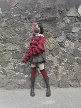 Sweetown-faldas plisadas de estética gótica negra, minifalda de cintura baja con acabado de encaje para mujeres, estilo Punk oscuro Academia Y2K