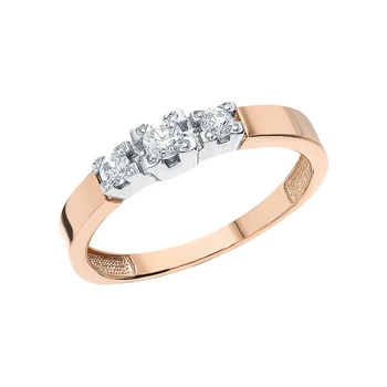 

Silver ring with cubic zirconia sunlight sample 925 test