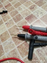 Digital-Multimeter Probe Alligator-Clip Test-Leads Soft-Silicone-Wire Universal 