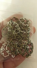 Metal-Alloy Jewelry Leaf Charms Plant-Pendant PULCHRITUDE Hollow-Out 20PCS Marking 14--19mm