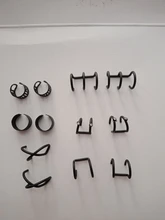 12 unids/set 2020 de oro de moda Color puños de oído hoja pendientes de Clip pendientes largos aretes pendientes para las mujeres los escaladores sin Piercing falso cartílago accesorios de aretes