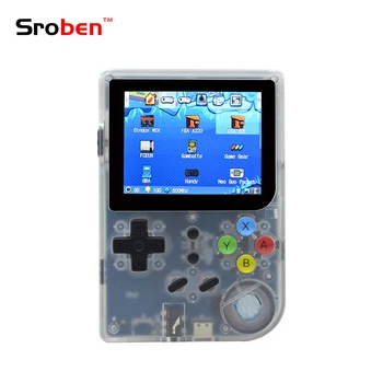 

RG300 Retro Game Console 3000 Classical Built-in Games 2.8 Inch IPS Screen Portable Handheld-Translucent White Color