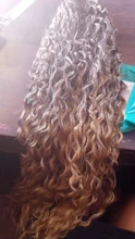 Anjo Plus RYLAI-extensiones de pelo rizado mechones, pelo sintético, 300g, para cabeza completa, 26-30 pulgadas, negro, marrón, degradado