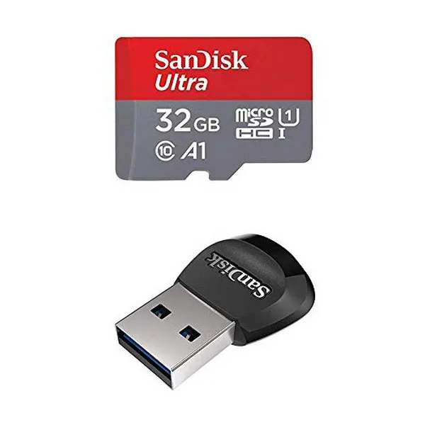 Микро SD карта памяти с адаптером двойной флеш-накопитель SanDisk SDSQUAR-GN6MA C10 100 МБ/с