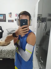 KoKossi-Manga de compresión para brazo deportivo, 2 uds., baloncesto, ciclismo, calentador de brazo, protección UV, voleibol, bandas de protección solar, Verano