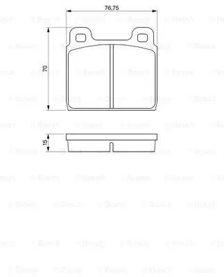 Колодки дисковые п.\ Opel Senator/Monza 2.0-3.0E 78-90 BOSCH 0 9