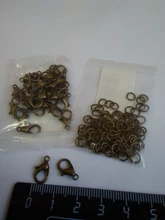 Conectores de gancho con cierre de langosta, 7 colores, 30 Uds., anillos de salto de círculo abierto, DIY, collar, pulsera, accesorios para hacer joyas, 100 Uds.