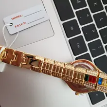 MISSFOX-reloj pequeño de 30mm para mujer, resistente al agua, de lujo, Ar, pulseras de Metal con diamantes de imitación Bu, relojes Chinos Baratos