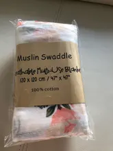 Manta de muselina de 120x120CM para recién nacido, edredón de algodón con flores para bebé, gasa infantil, Toalla de baño para bebé, 1 unidad, envío directo