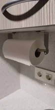 Stainless Steel Paper Towel Holder Punch-Free Towel Rack Wall Mounted Roll Paper Stand